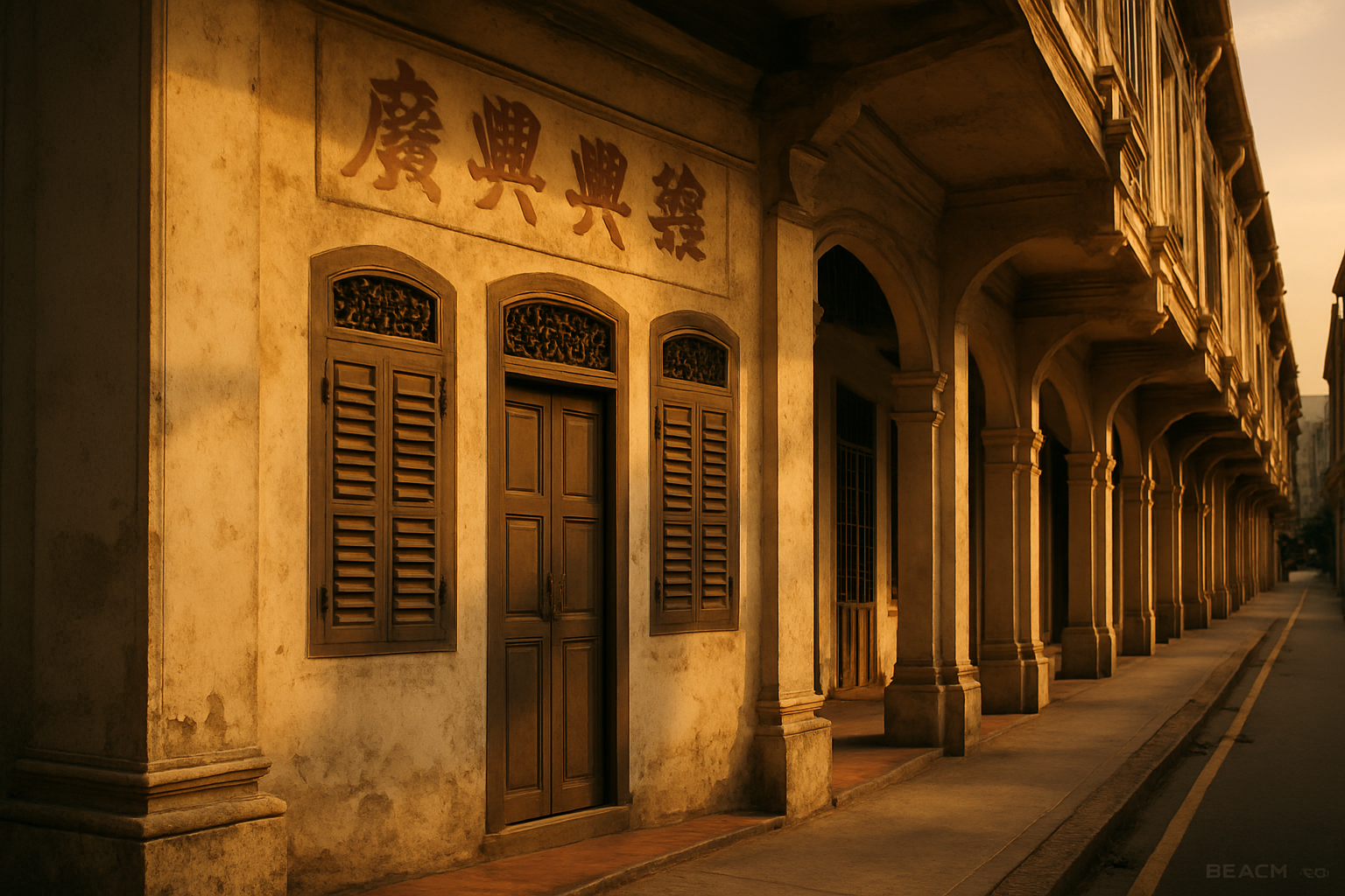 The original Beach Road five-foot-way shophouse, c. 1972