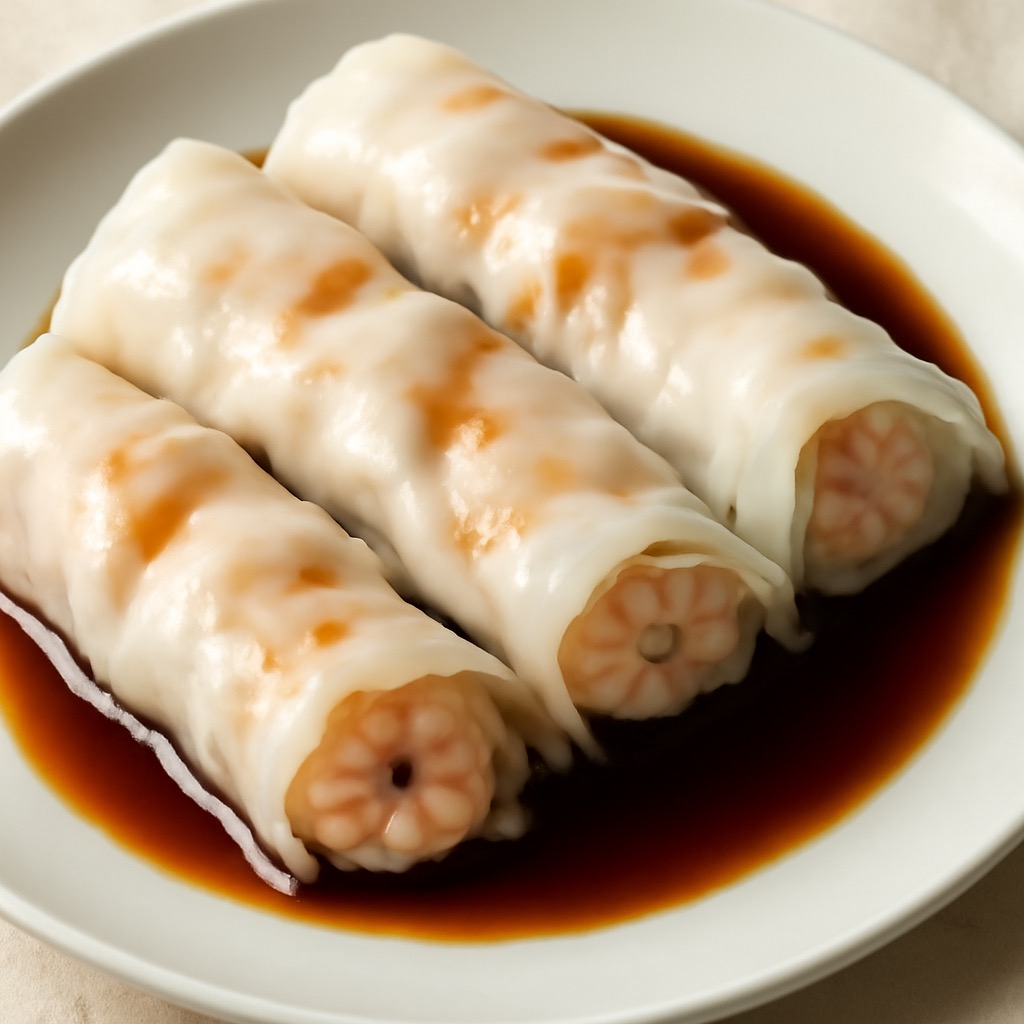 鲜虾肠粉 Shrimp Cheung Fun