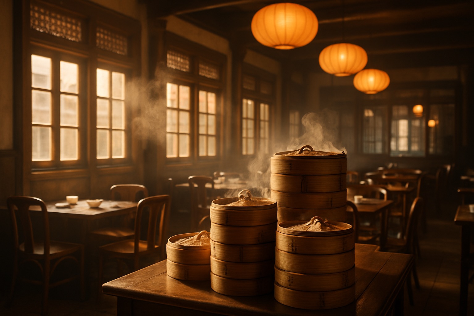 福满包点 dim sum steamers