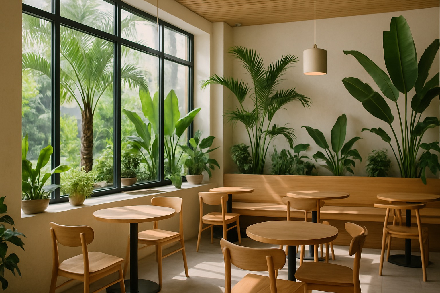 Morning light through the canopy