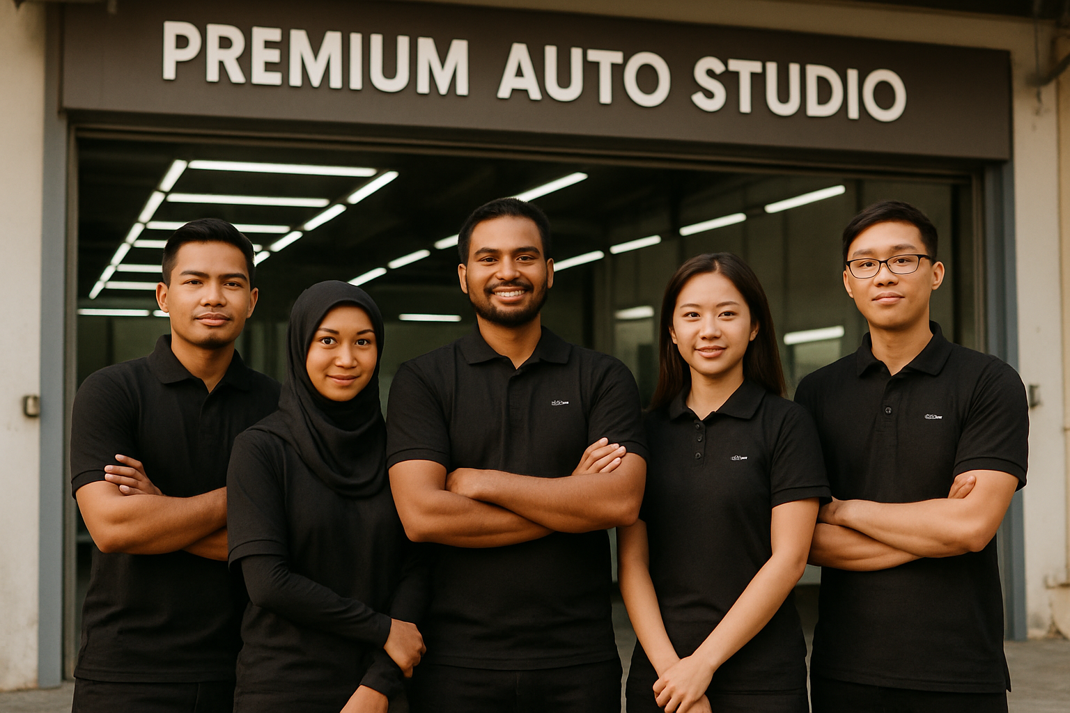 The REVŌ Auto Studio team of 12 specialists
